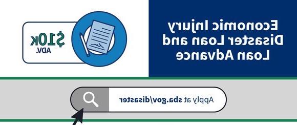 突发新闻:SBA的经济损失灾难贷款 & 提前计划重新开放